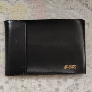 Buxton Convertible Vintage Black Wallet